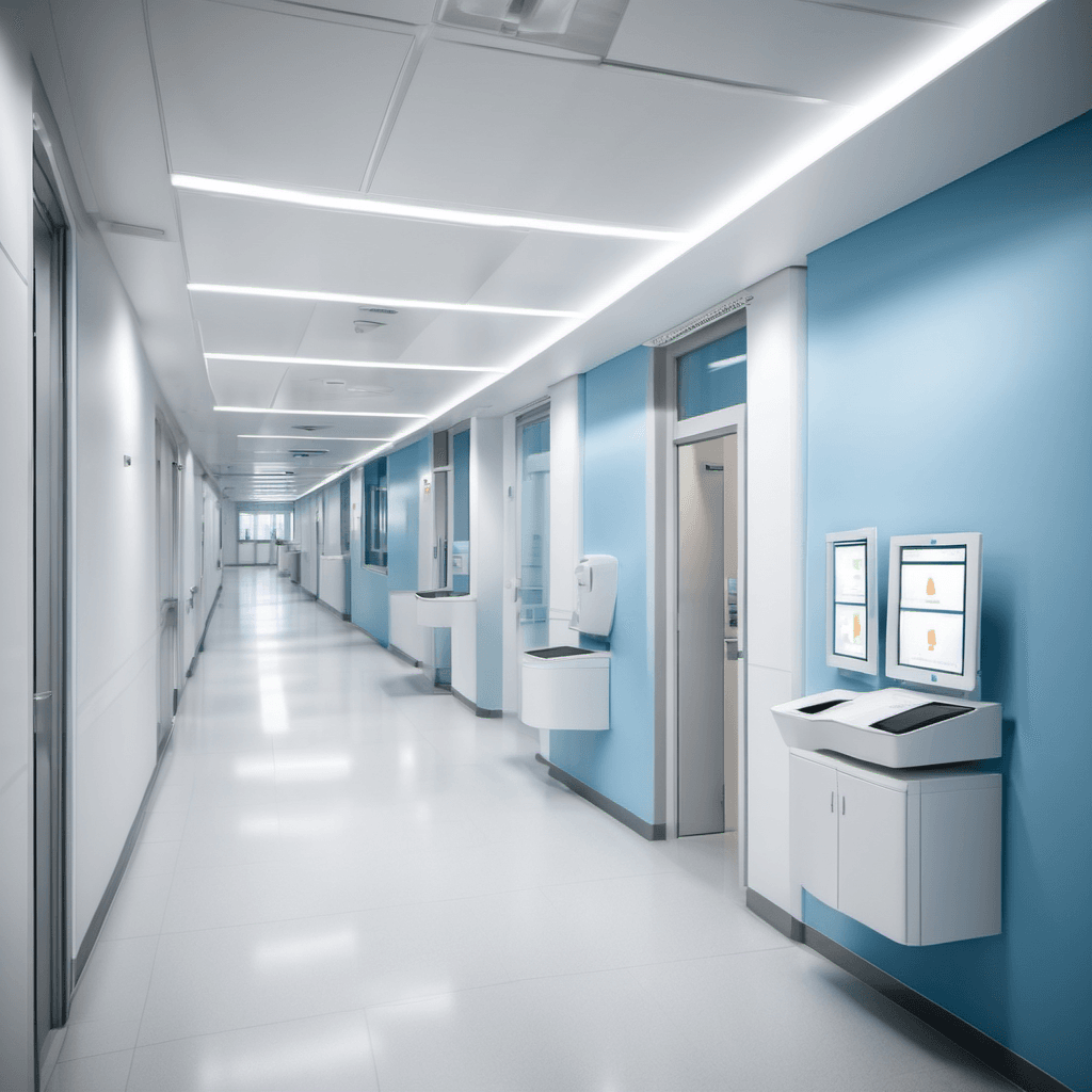 Modern AI-enhanced healthcare facility